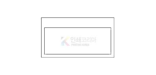 직사각 도무송 스티커 디자인 작업 칼선