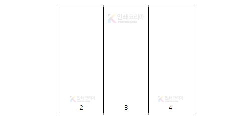 리플렛, 팜플렛 디자인 작업 사이즈