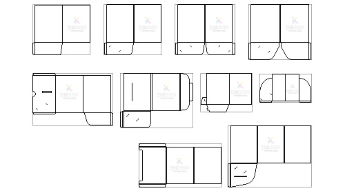 파일홀더, 종이홀더 디자인 작업 칼선